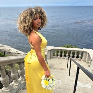 Elegant Yellow Dress